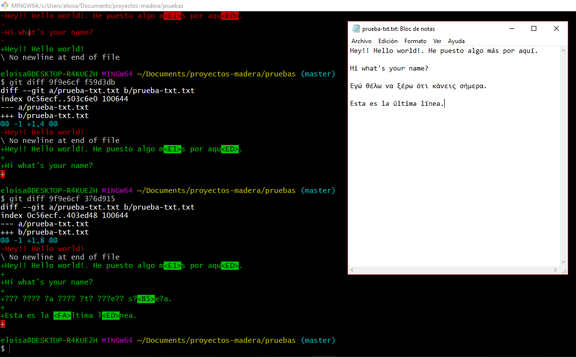 Caracteres no identificados