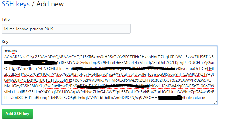 finalización de la nueva id