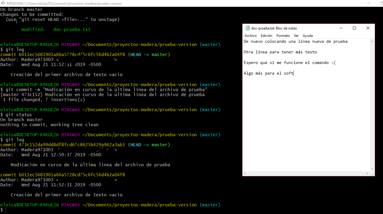 Comprobación de soft