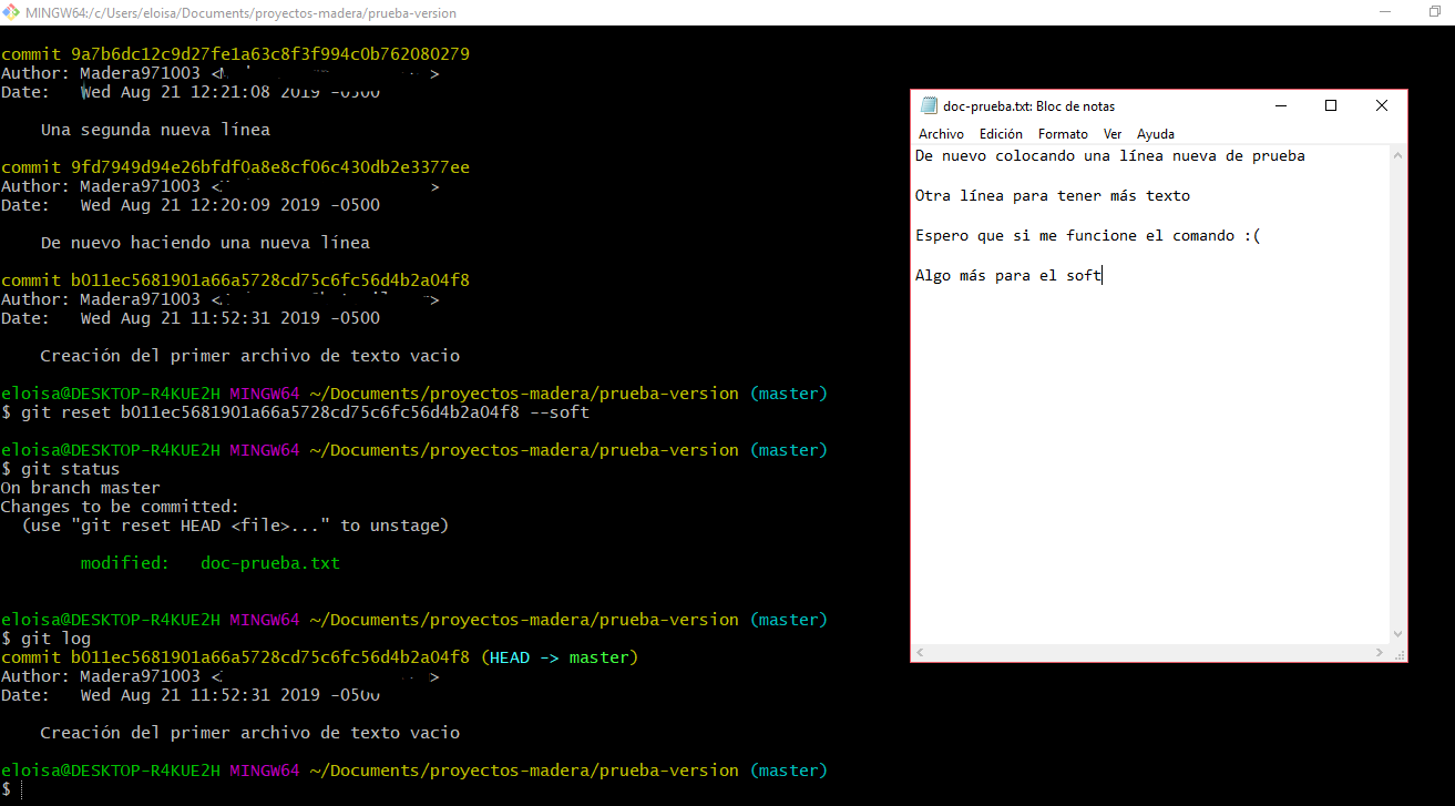 Comprobación de soft